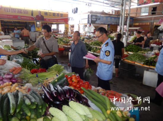 朱衣镇:开展食用农产品市场统计工作